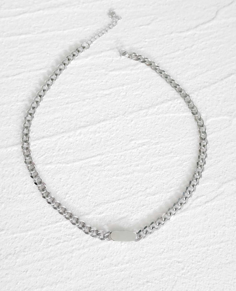 Isla Statement Silver Plate Necklace