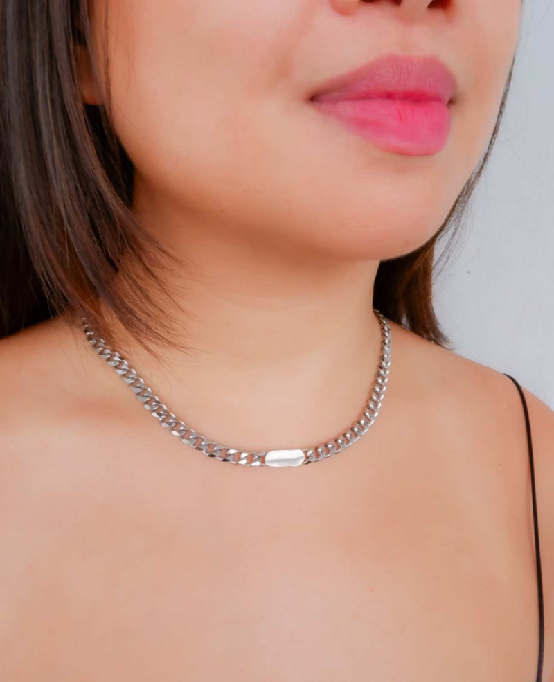 Isla Statement Silver Plate Necklace