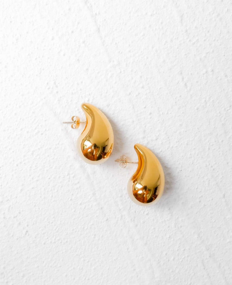 Natalie Teardrop Gold Earrings