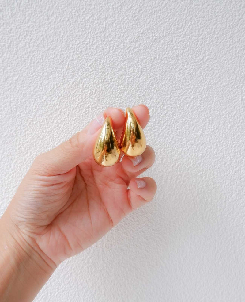 Natalie Teardrop Gold Earrings