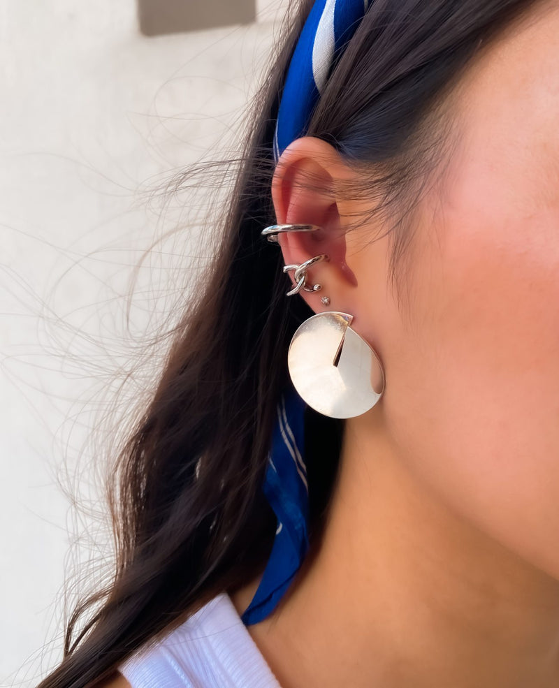 Olivia Two Piece Silver Ear Cuffs