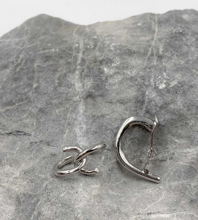 Olivia Two Piece Silver Ear Cuffs