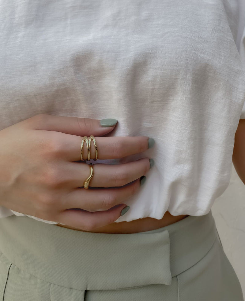 Elenor 2 Piece Gold Ring