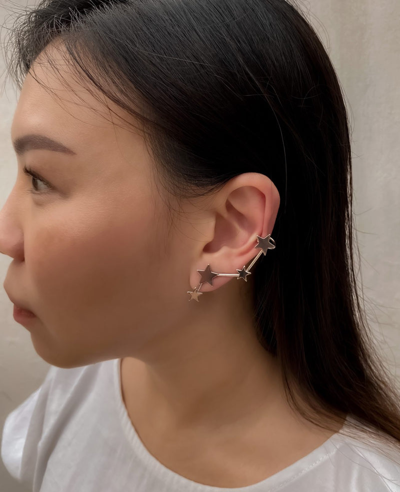 Fleur Ear Climber Star Earring