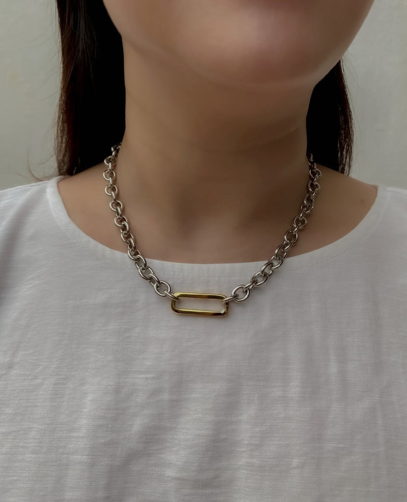 Ophelia Mix Metals Statement Necklace
