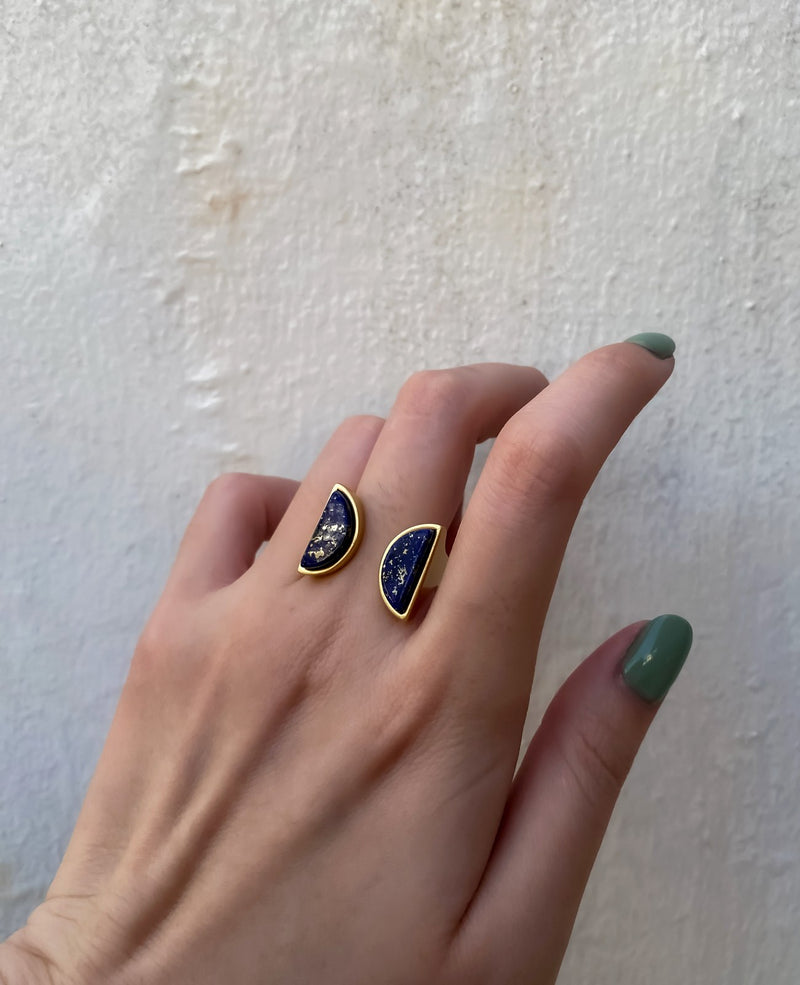 River Blue Stone Statement Ring