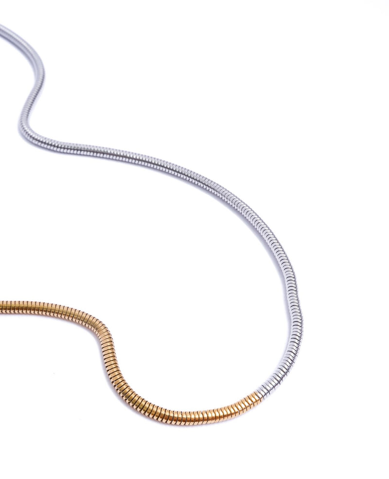 Autumn Mix Metal Two Toned Necklace