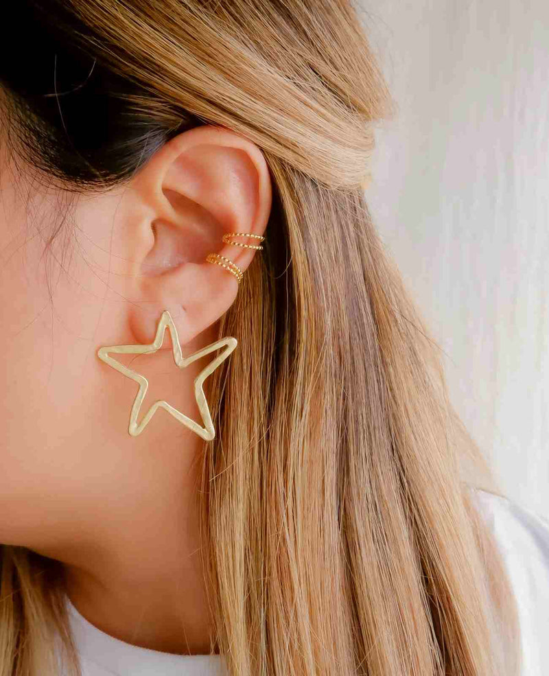 Cora Dainty Gold Stackable Ear Cuff