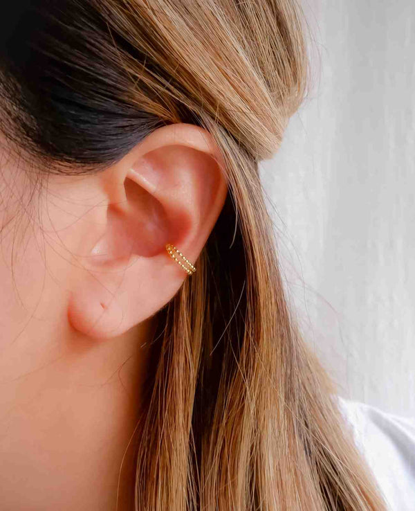 Cora Dainty Gold Stackable Ear Cuff