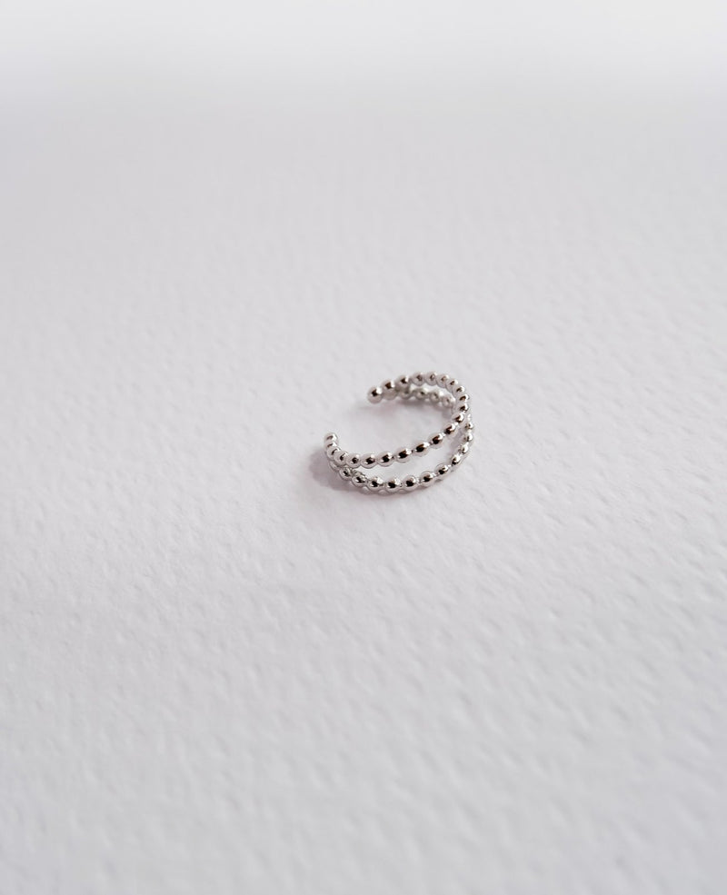 Cora Dainty Silver Stackable Ear Cuff