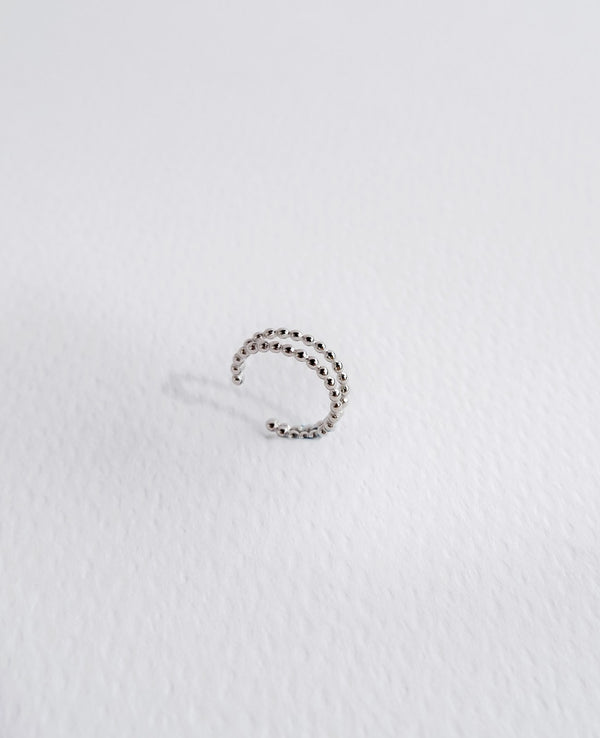 Cora Dainty Silver Stackable Ear Cuff