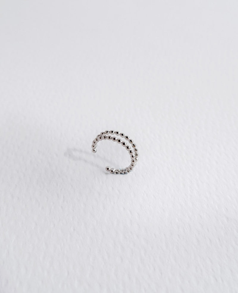 Cora Dainty Silver Stackable Ear Cuff