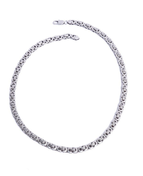Eliza Silver Twist Chain Necklace
