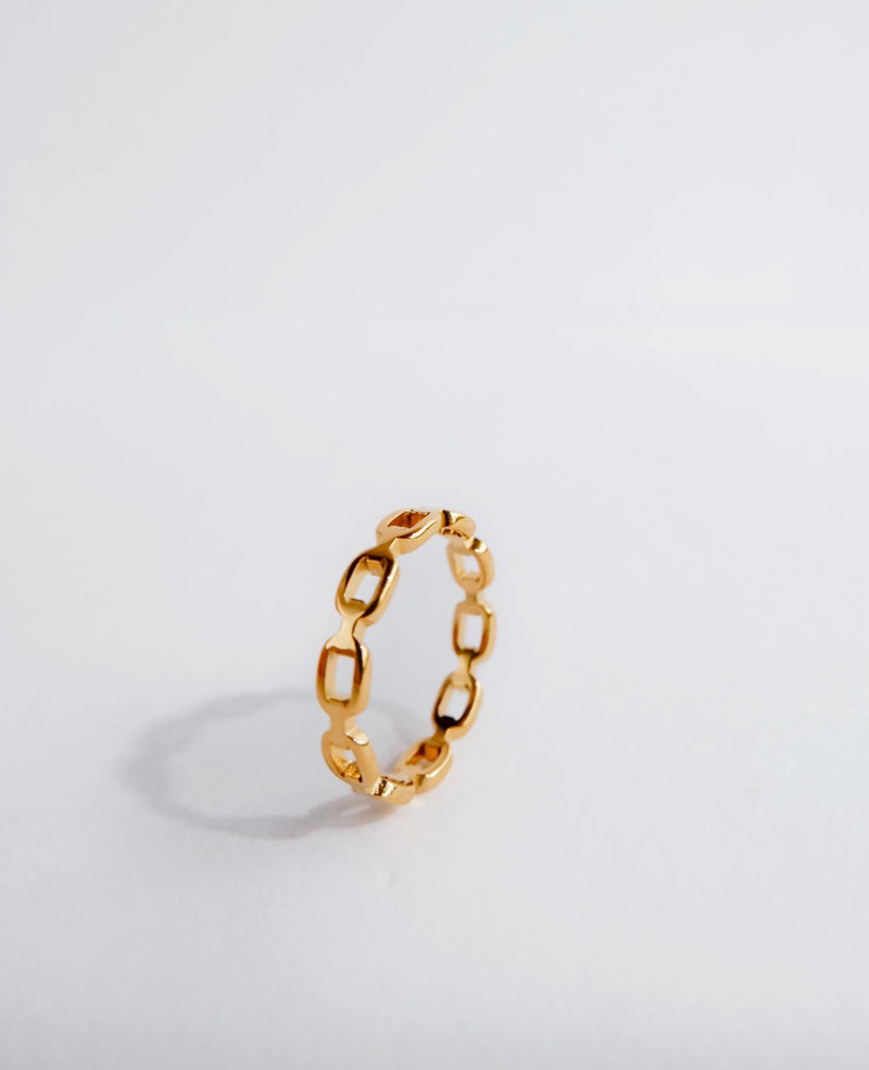 Hope Square All Round Gold Ring