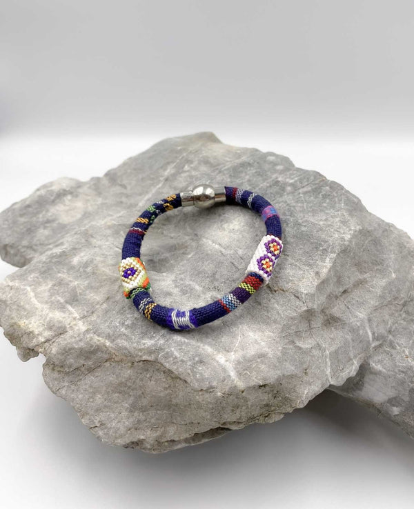 Kriff Cloth Beaded Boho Bracelet