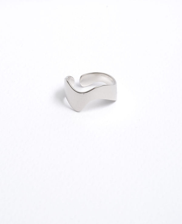 London Matte Irregular Silver Ring