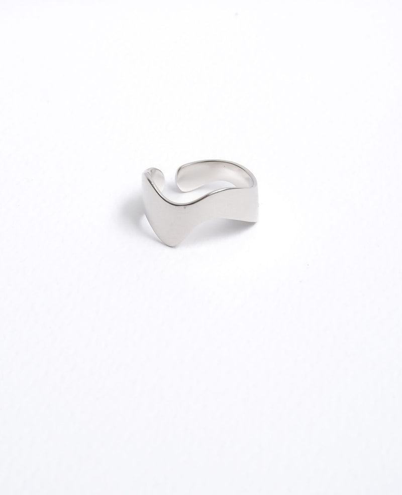 London Matte Irregular Silver Ring