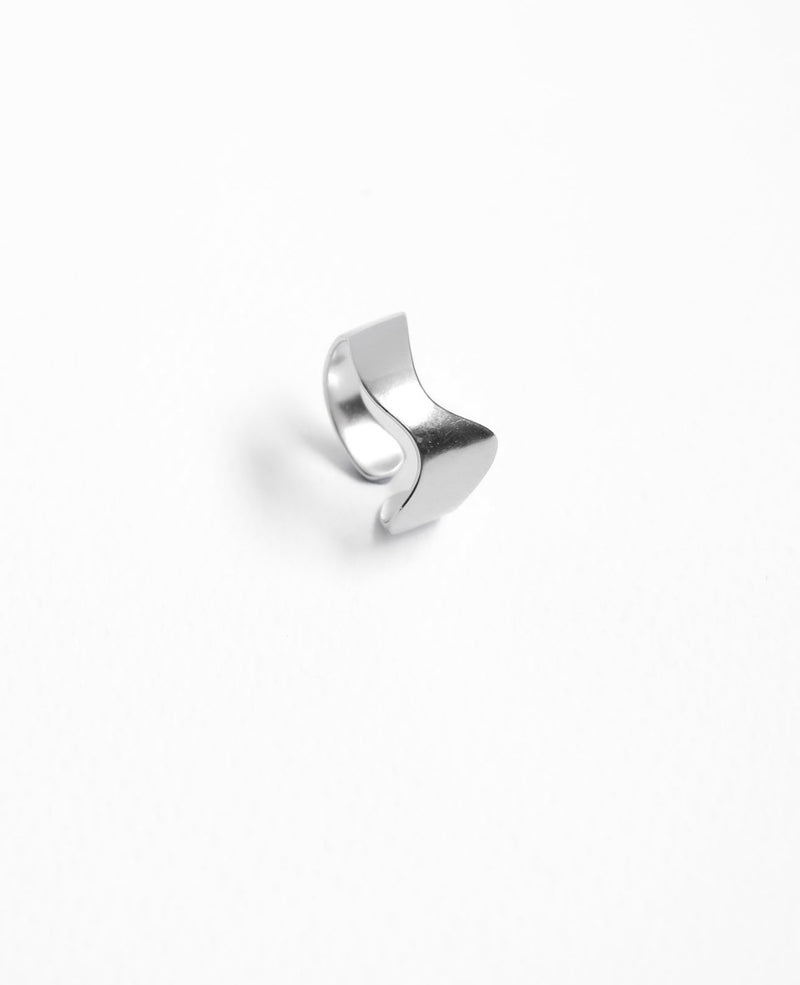 London Matte Irregular Silver Ring