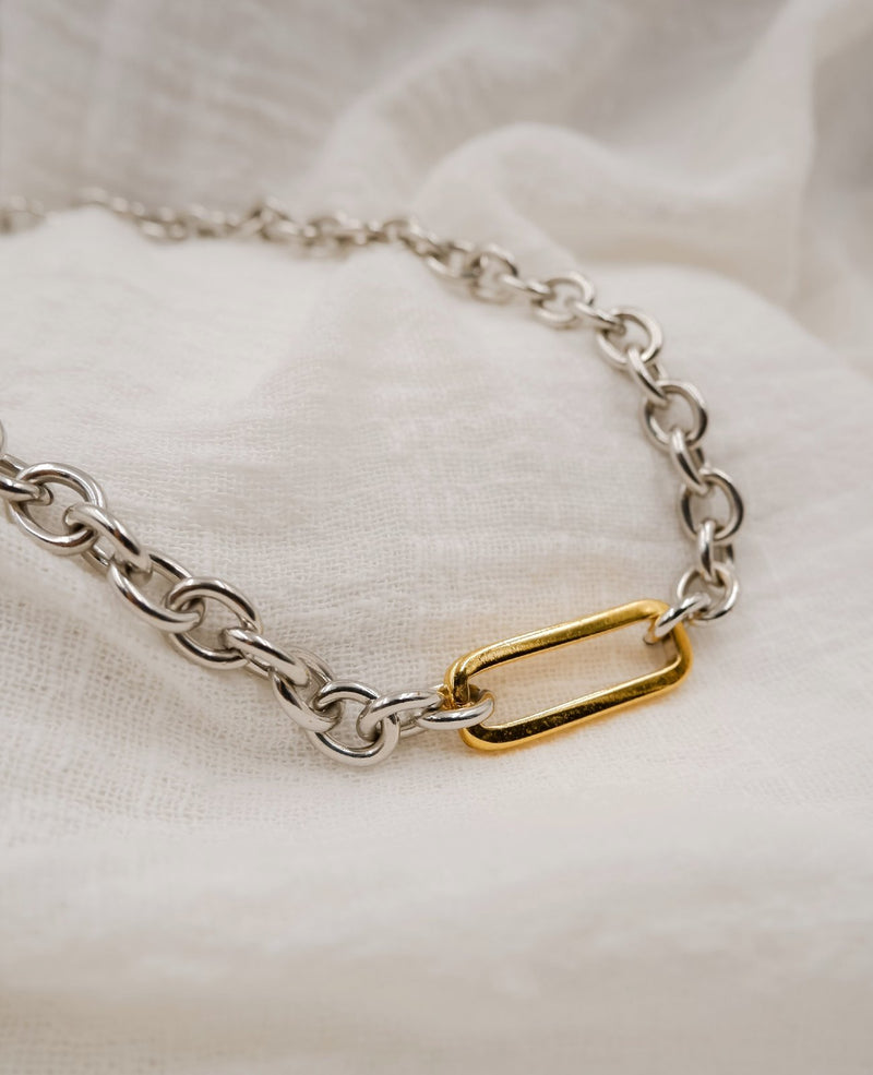 Ophelia Mix Metals Statement Necklace
