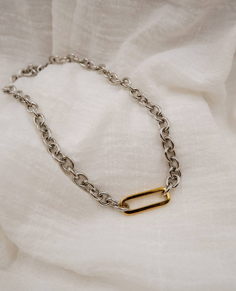 Ophelia Mix Metals Statement Necklace
