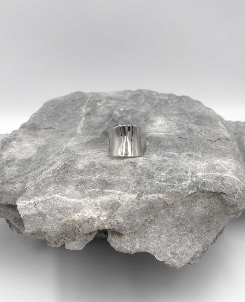Cornelia Statement Chunky Silver Ring
