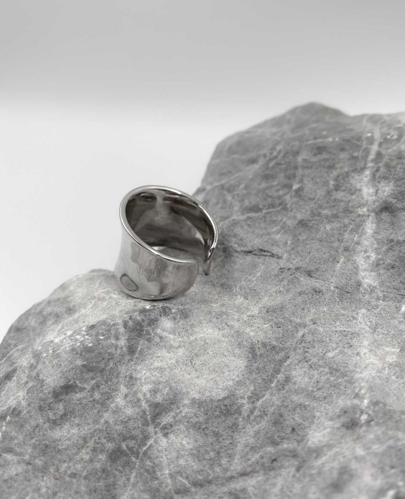 Cornelia Statement Chunky Silver Ring