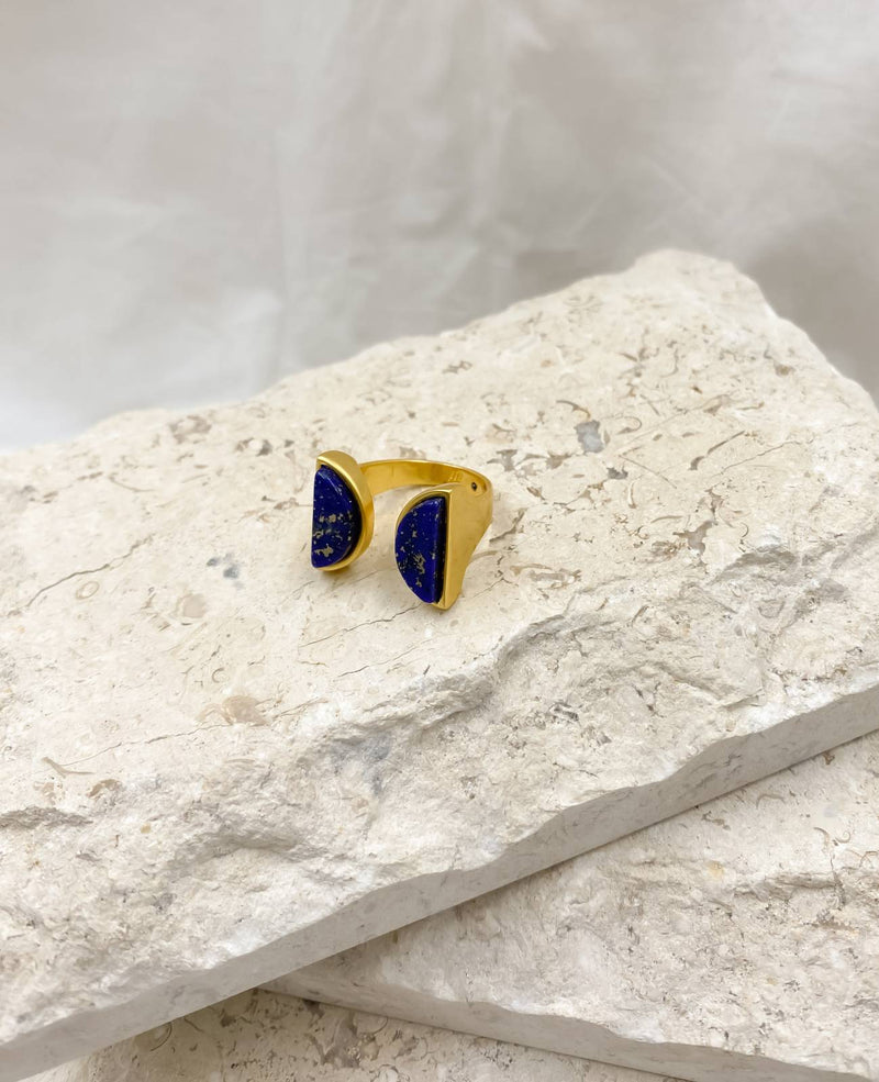 River Blue Stone Statement Ring
