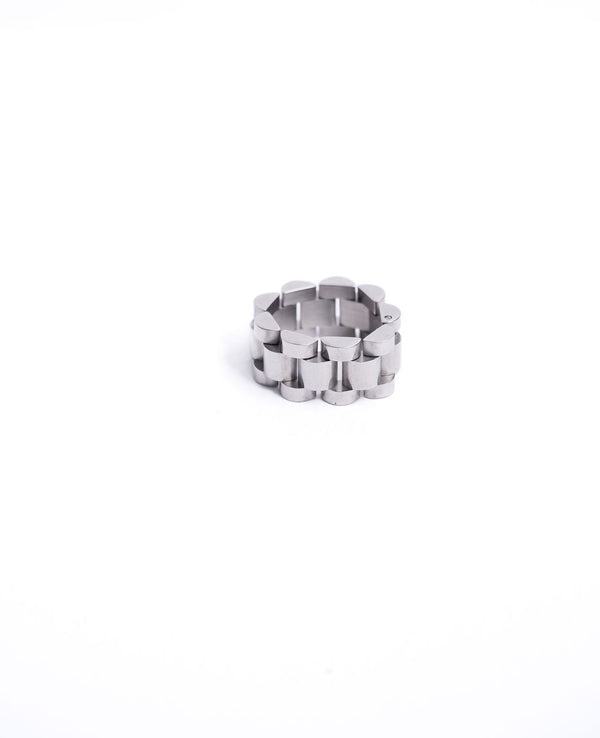Selena Watch Chain Silver Ring