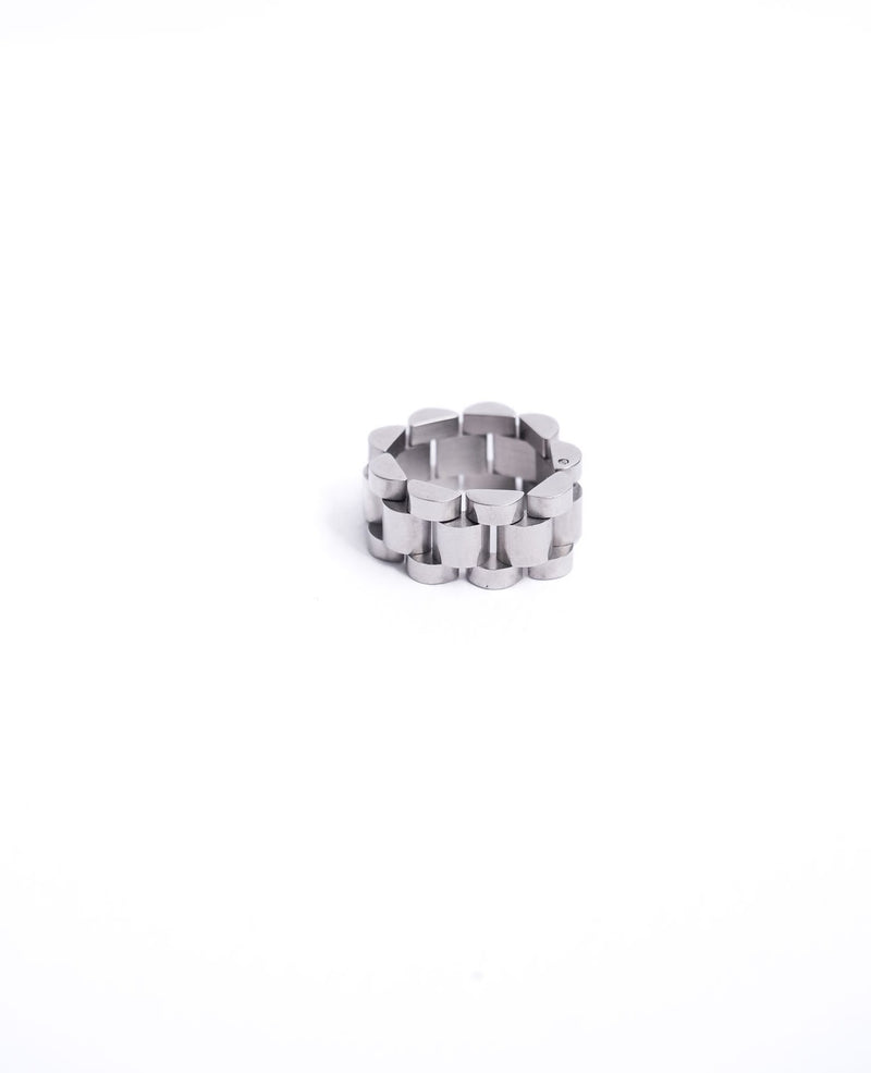 Selena Watch Chain Silver Ring