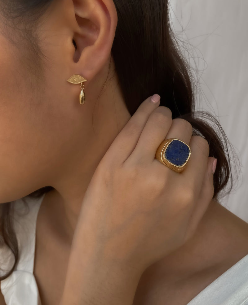 Siena Eyes Pearl Dainty Earrings