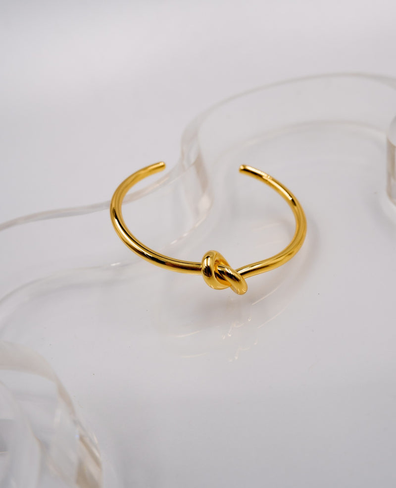 Tabitha Gold Knot Cuff Bracelet