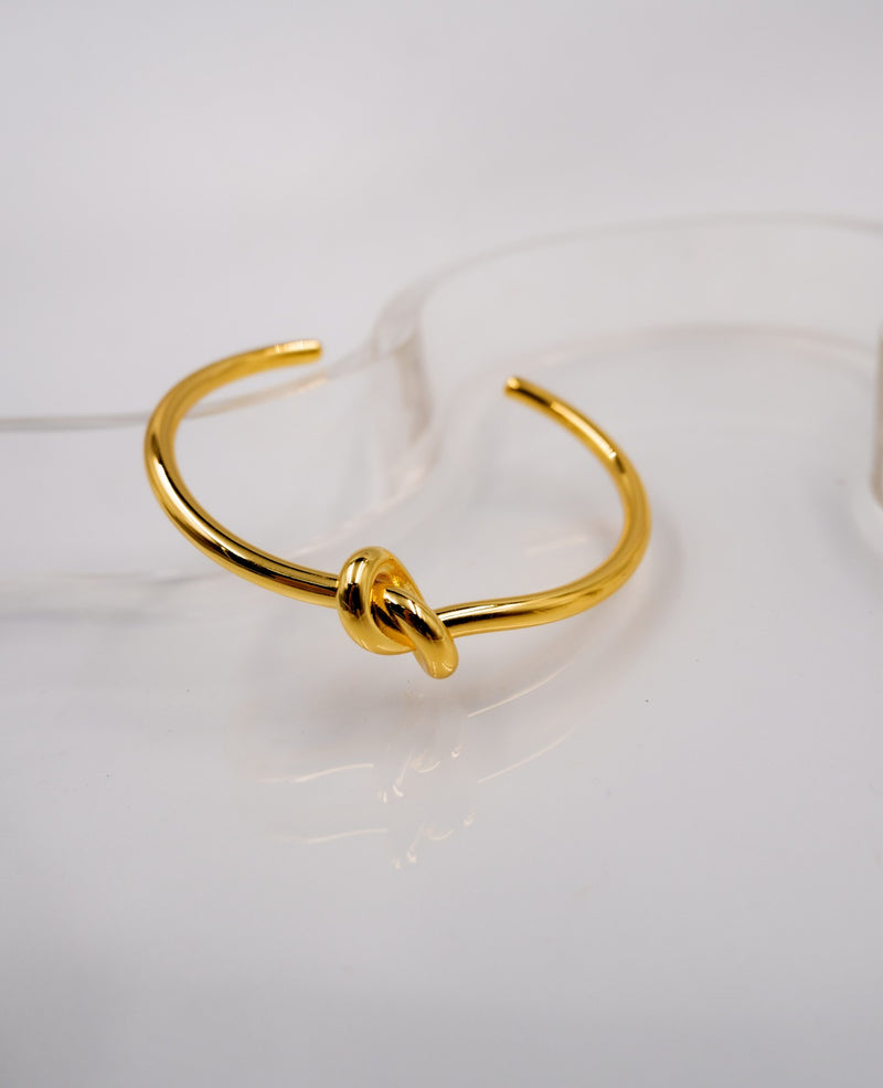 Tabitha Gold Knot Cuff Bracelet