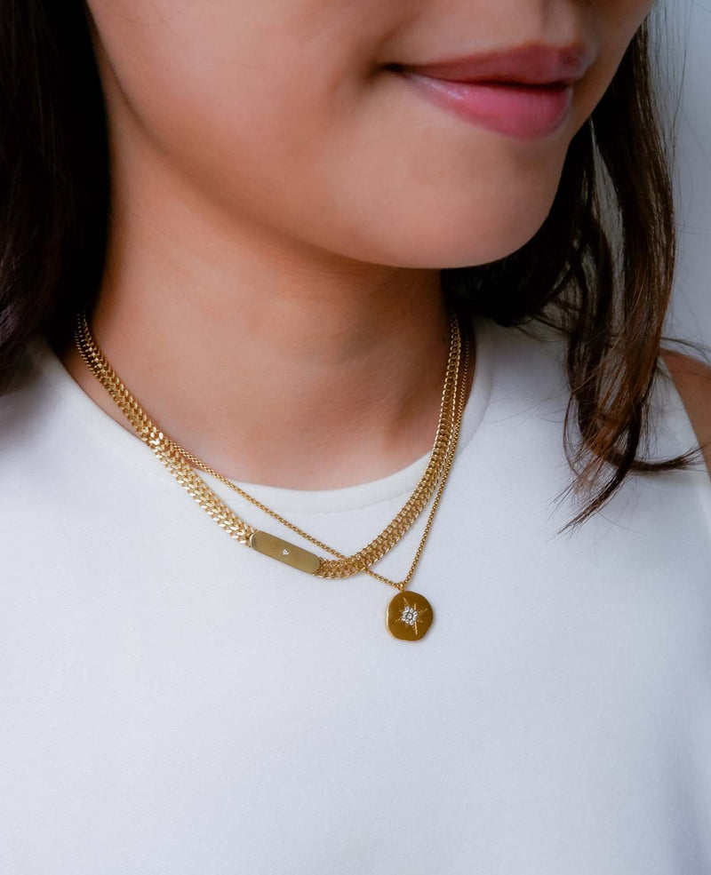 Taylor Snake Chain Gold Necklace